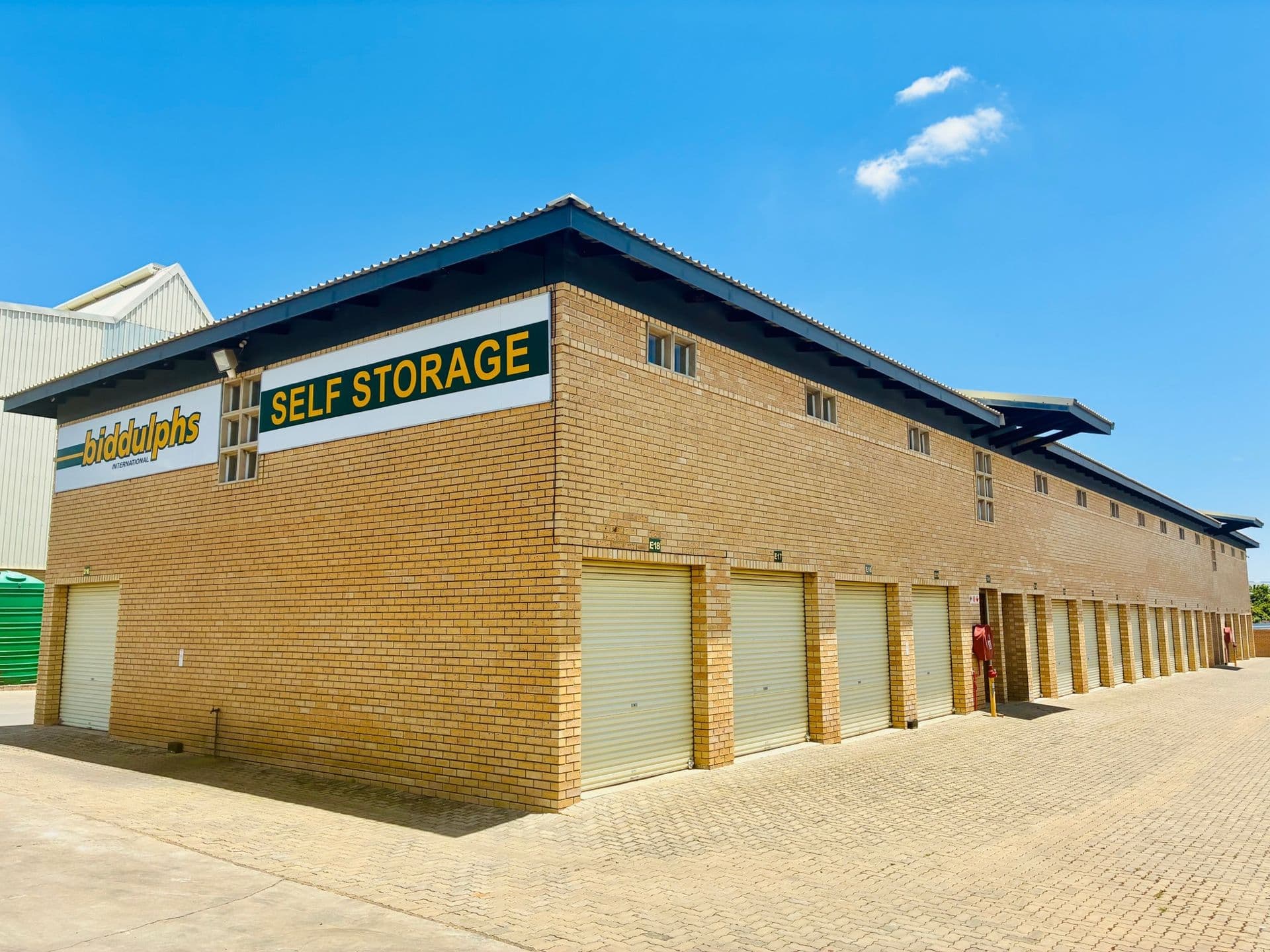 Biddulphs self-storage facility exterior